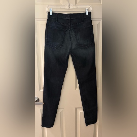 Current Elliot Made in USA High Waist Skinny in Dark Wash “Blue Bird”, Size 27 - Picture 5 of 10